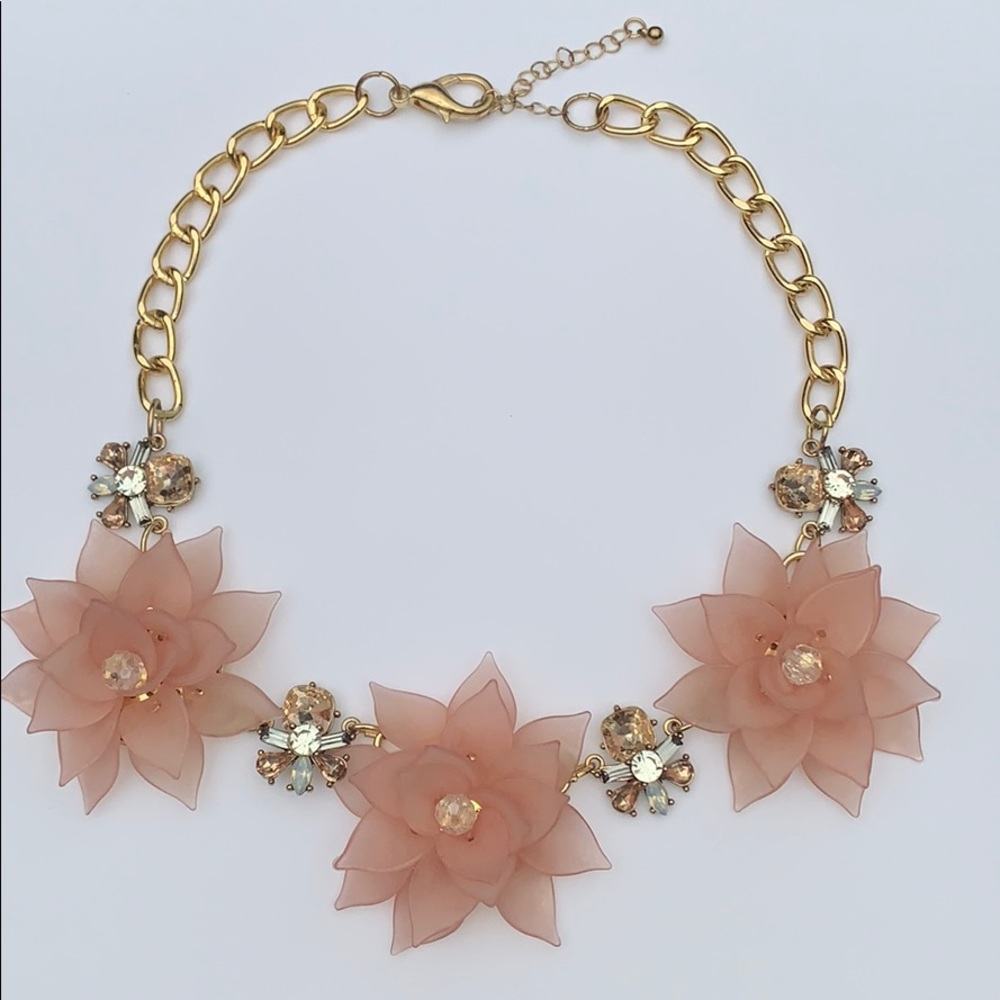 Floral Jewel Statement Necklace